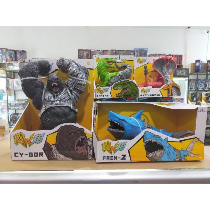 4 pcs/set Figure RAW10 McFarlane Toys RAW 10 Fren-Z Cygor Raptar Snake