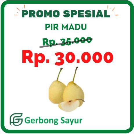 

Buah Pir Ya Lie - Pir Yali - Pir Madu Segar - 1 Kg