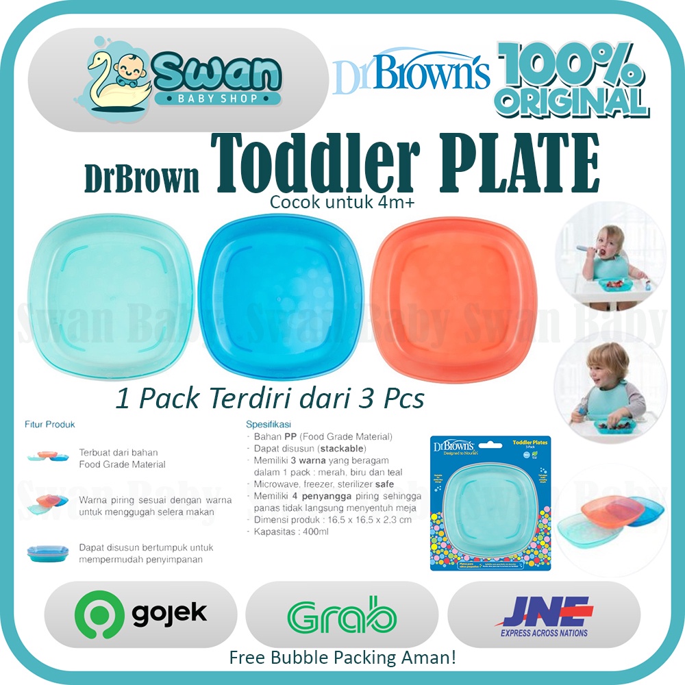 Drbrown Dr Brown's Toodler Plates / Peralatan Makan bayi