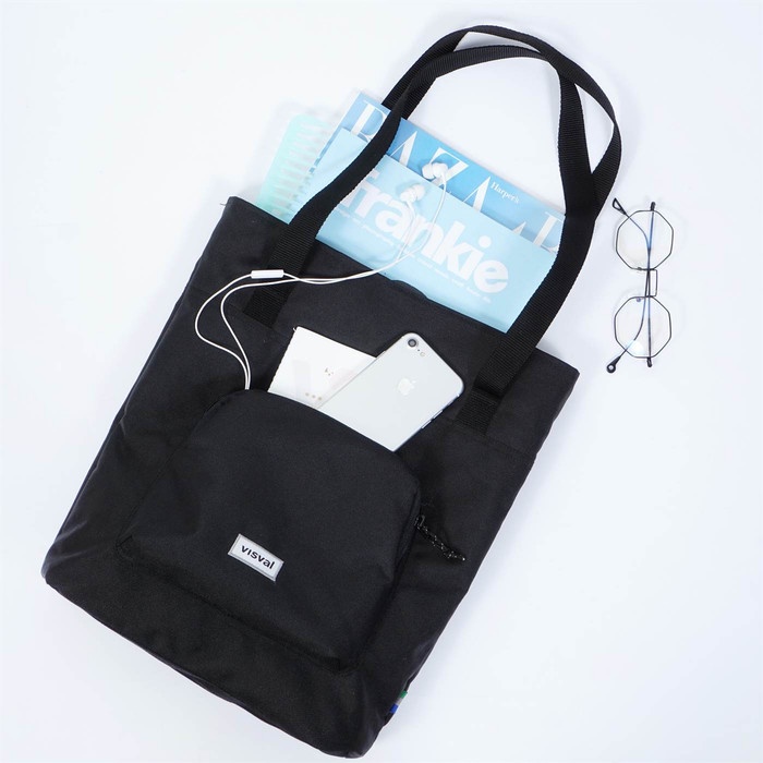 Terlaris VISVAL - Tote Bag - Galla - Hitam