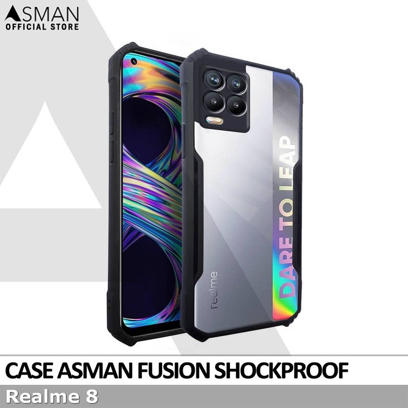 Asman Fusion Realme 8 Case Premium Amor Acrylic