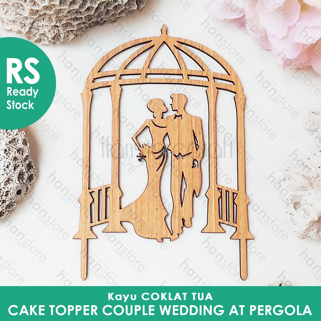 RS Cake Topper Couple Wedding at Pergola Kayu