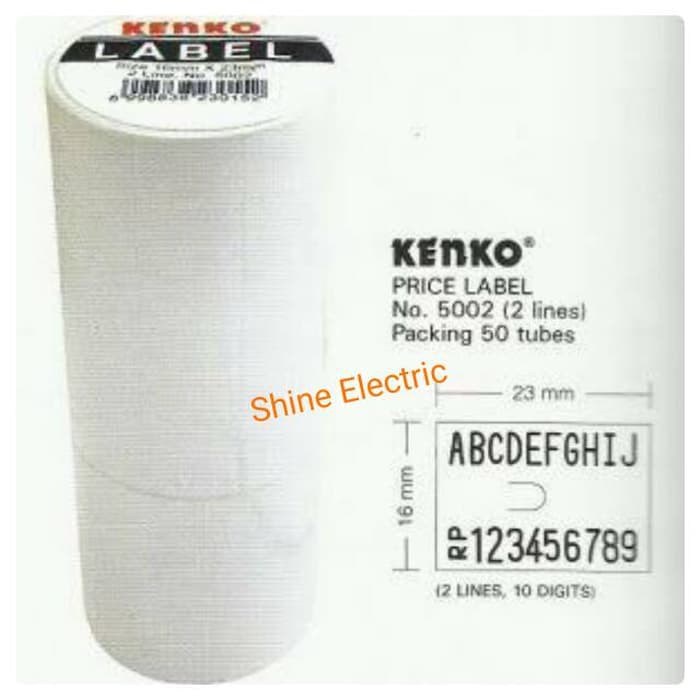 

TERLARIS! Kertas / Sticker Label Harga / Price Label Kenko 2 Baris