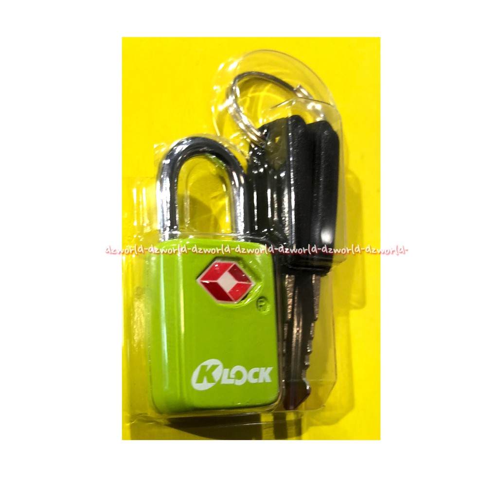 Klock Tsa Gembok Tas Gembok Koper Kunci Bag Gembok Kecil Gembok Serbaguna Small Padlock K-Lock K Lock TSA Lock Travelling Pad Lock