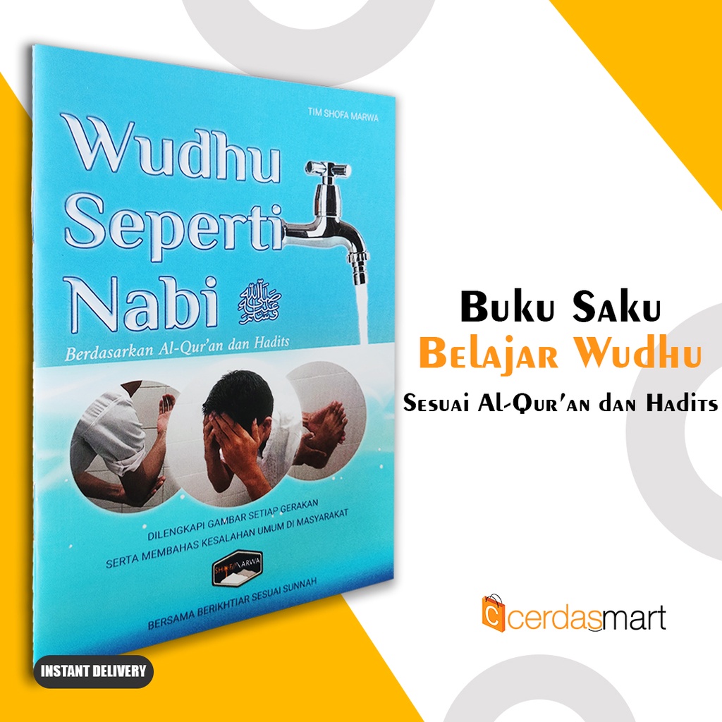 BUKU BELAJAR WUDHU - BUKU DOA WUDHU - WUDHU SEPERTI NABI