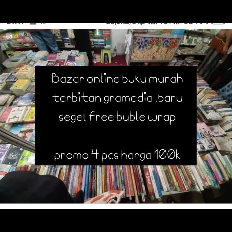PROMO 4 BUKU GRAMEDIA obral buku murah 4 pcs random