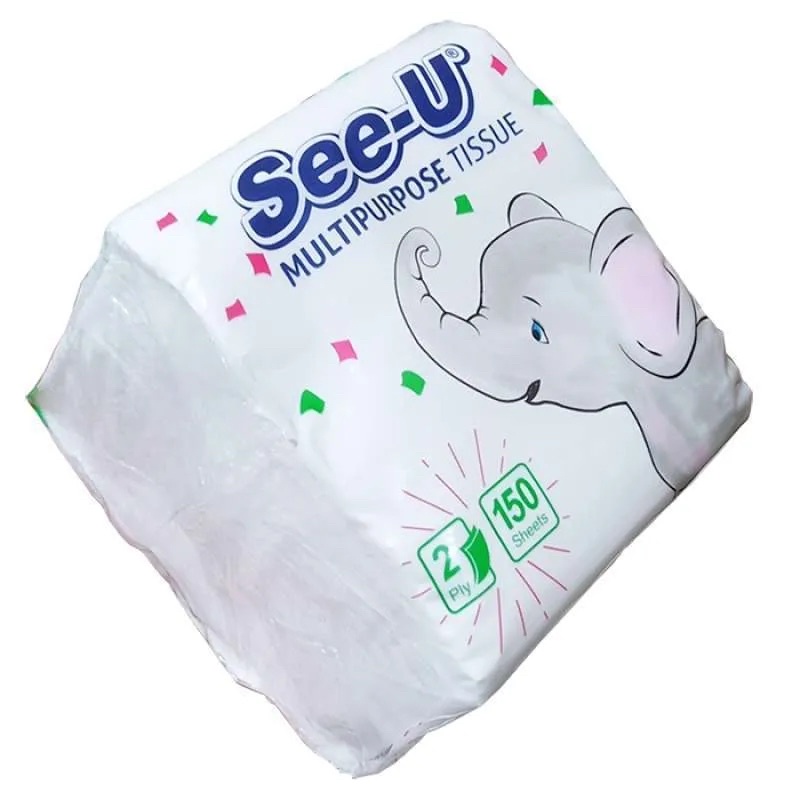 TISSUE KECIL POP UP GAJAH PEMBERSIH SEE U WAJAH BAYI DAPUR