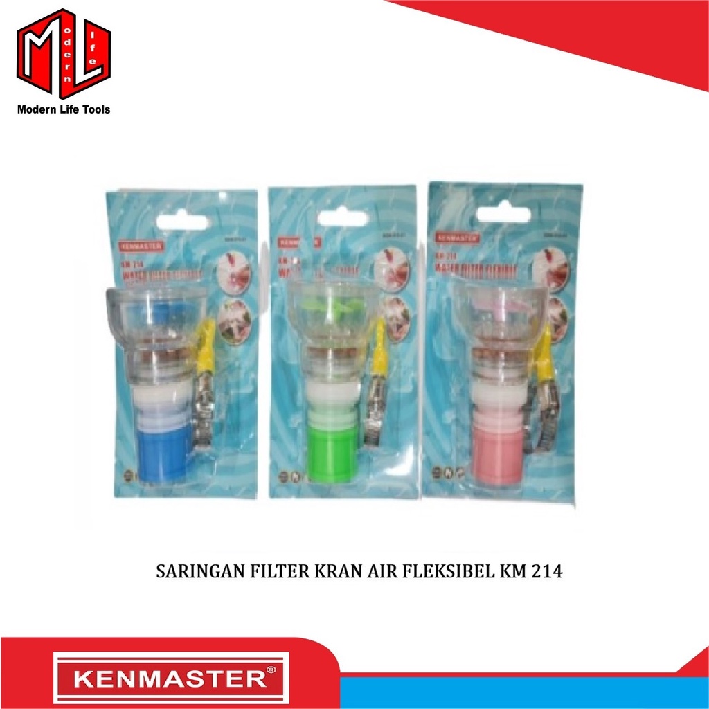 Saringan Kran Air + Batu Filter + Klem Fleksibel Kenmaster KM 214