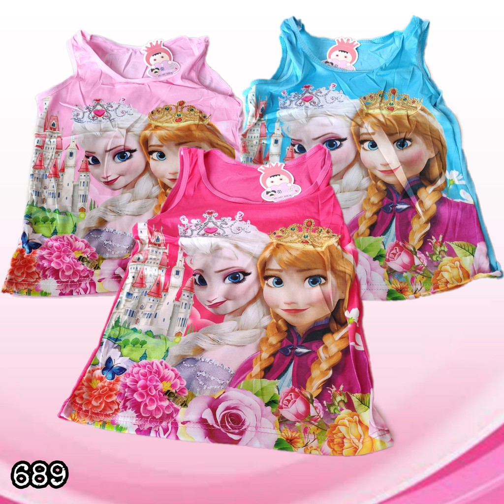 J689 SINGLET TANKTOP ANAK MOTIF FROZEN KAOS SINGLET ANAK TANGTOP TANKTOP ANAK MOTIF