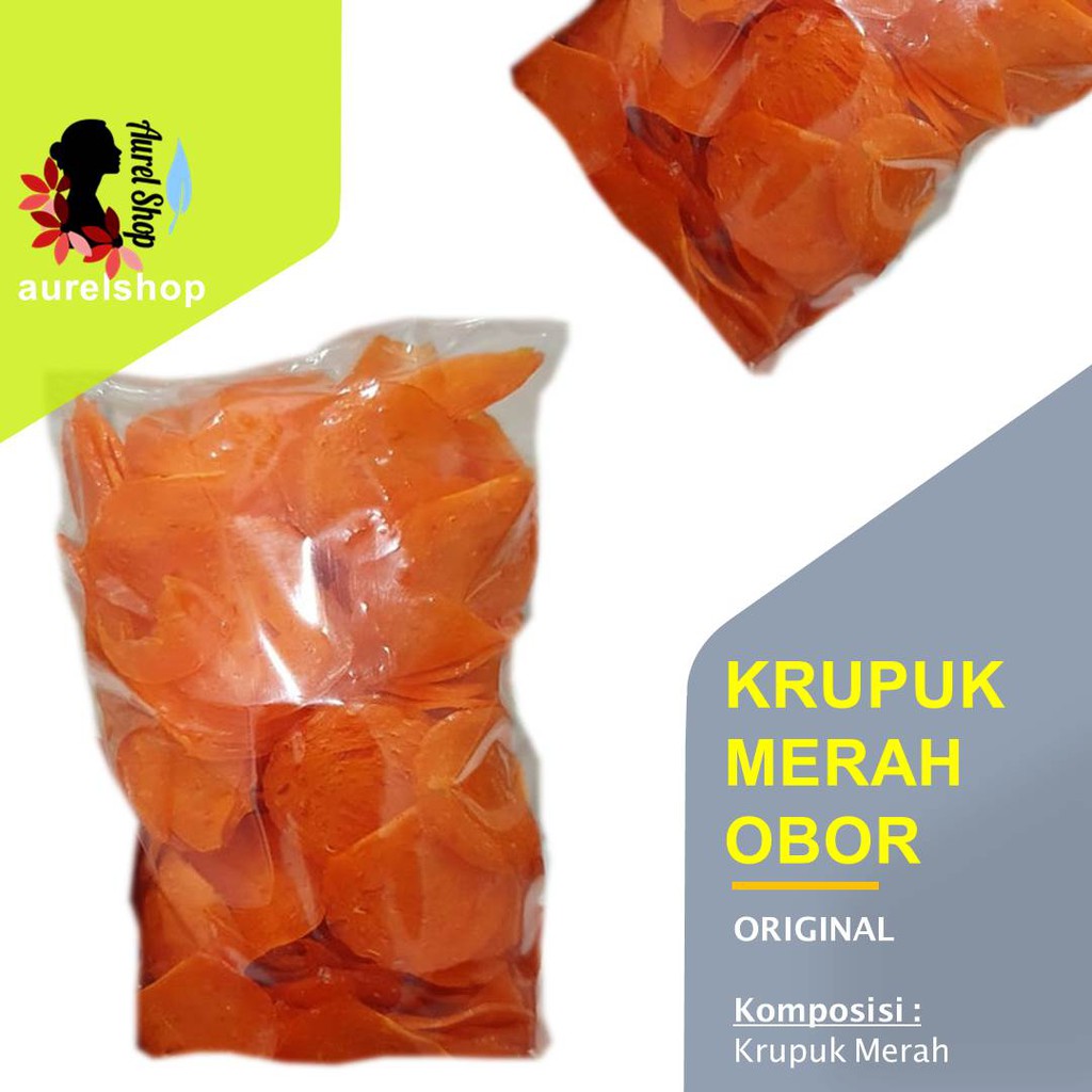 

Krupuk Merah Obor 1 kg (Red Torch Crackers)