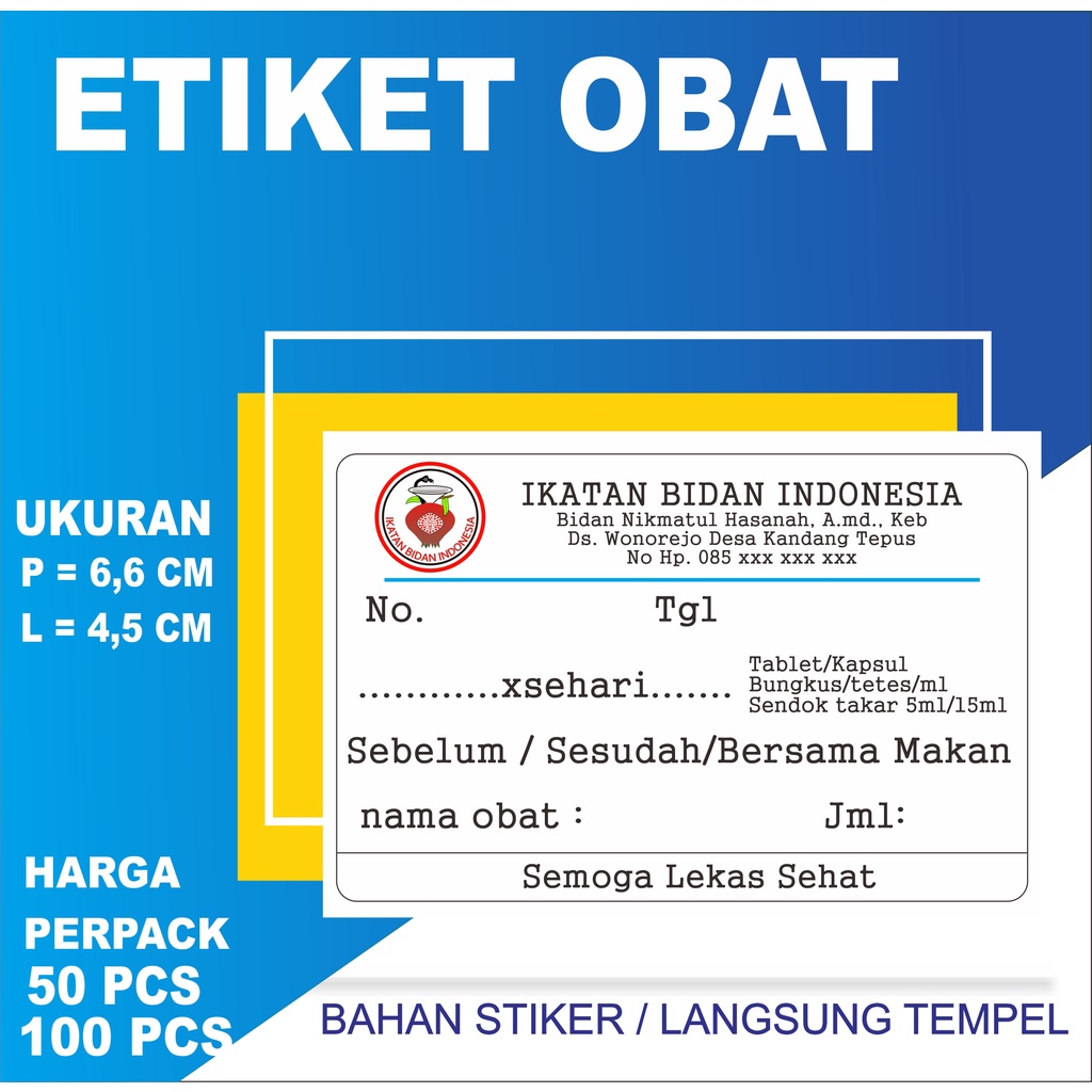 Jual Etiket Sirup Etiket Syrup Etiket Obat Label Sticker Obat Label Syrup Bidan Dokter 