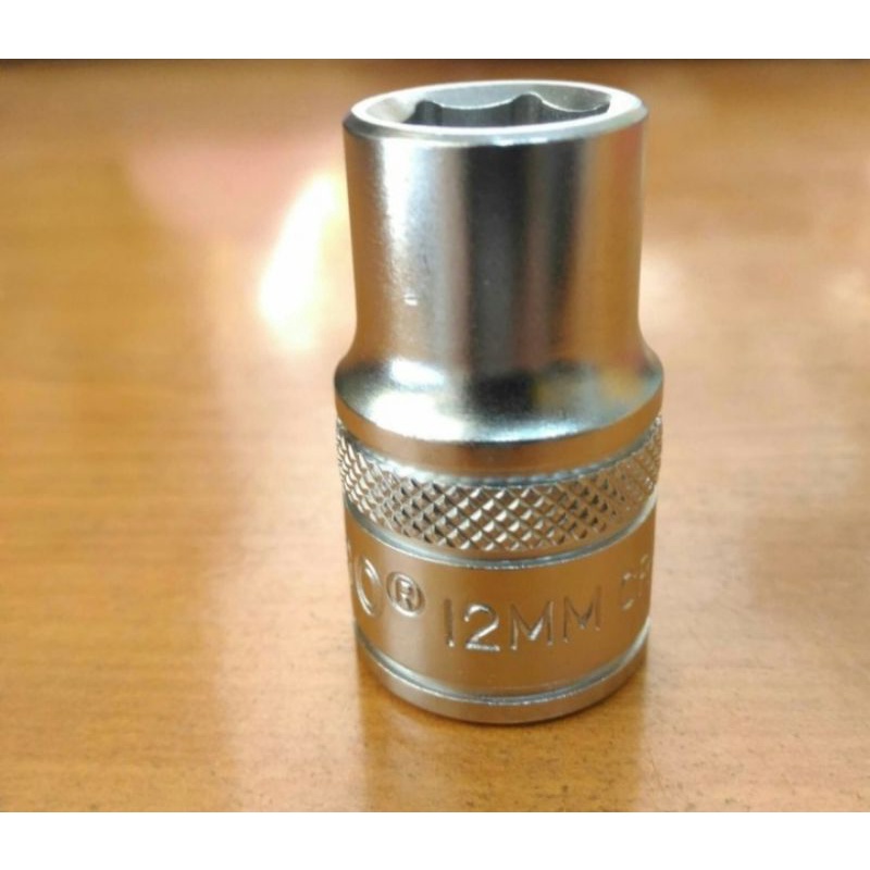 mata sock 12 mm Tekiro 1/2 dr 6 pt kunci sock 12 mm