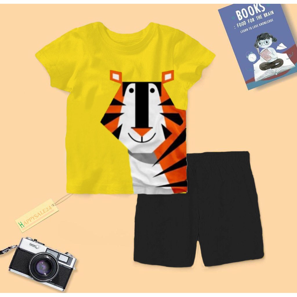 SETELAN ANAK BUBU MOTIF TIGER 1-5 TAHUN SETELAN ANAK BAJU ANAK LAKI LAKI TERLARIS