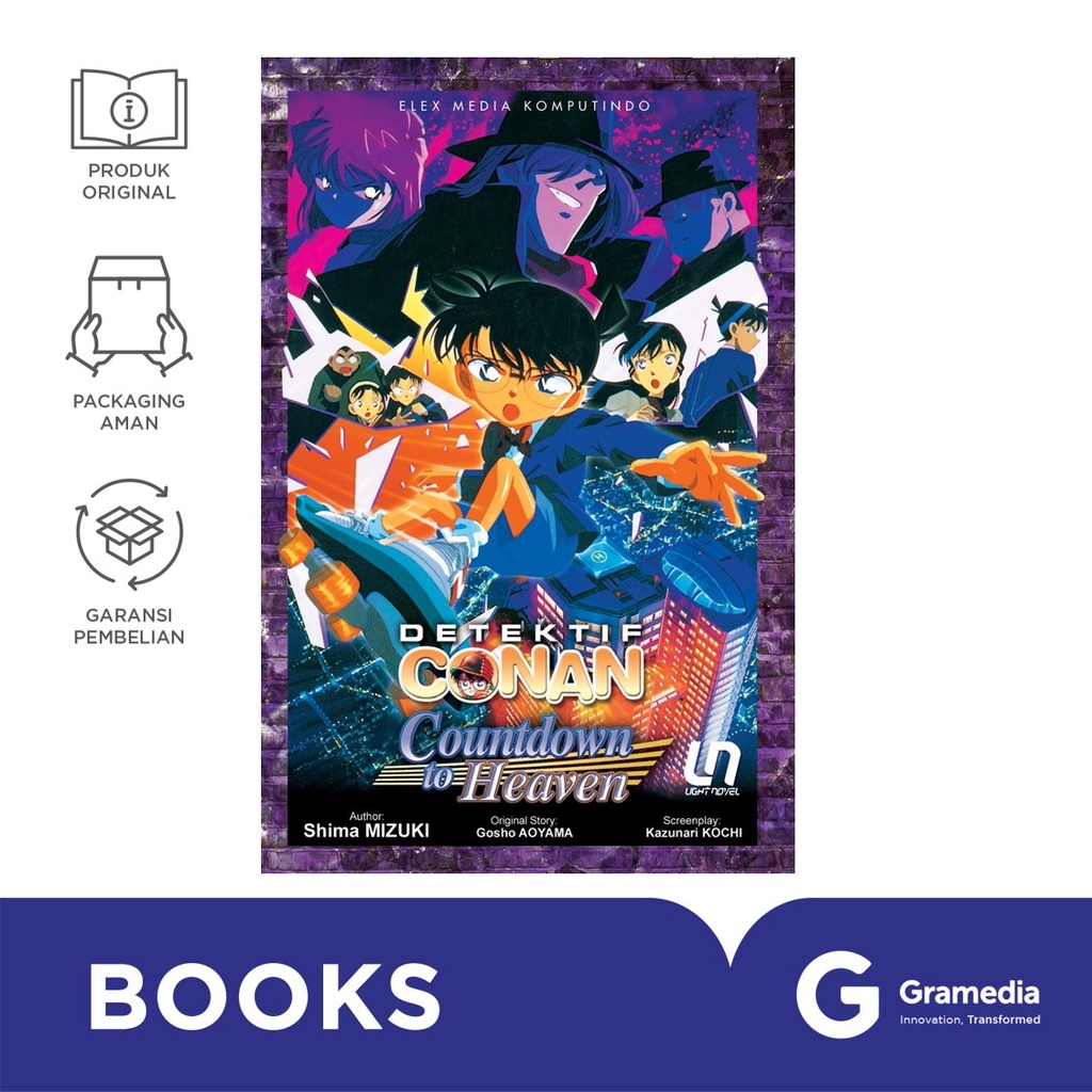 Light Novel Detektif Conan: Countdown to Heaven (Gosho Aoyama, Shima MIZUKI, Kazunari KOUCHI)