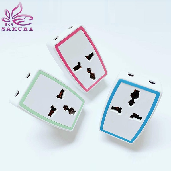 Steker Serbaguna MULTI T 3 lubang/ colokan listrik serbaguna meiko A7 -SOSOYOO