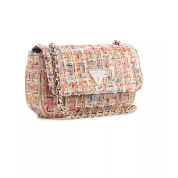 Tas Guess Cassily Tweed Convertible Mini Bag 170