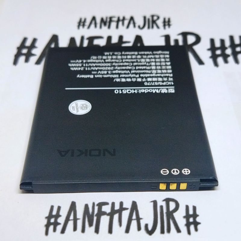 BATRE BATERAI NOKIA 2.2 HQ510 BATRAI BATTERY NOKIA2. 2 HQ-510 HQ 510 ORIGINAL (3000mAh)