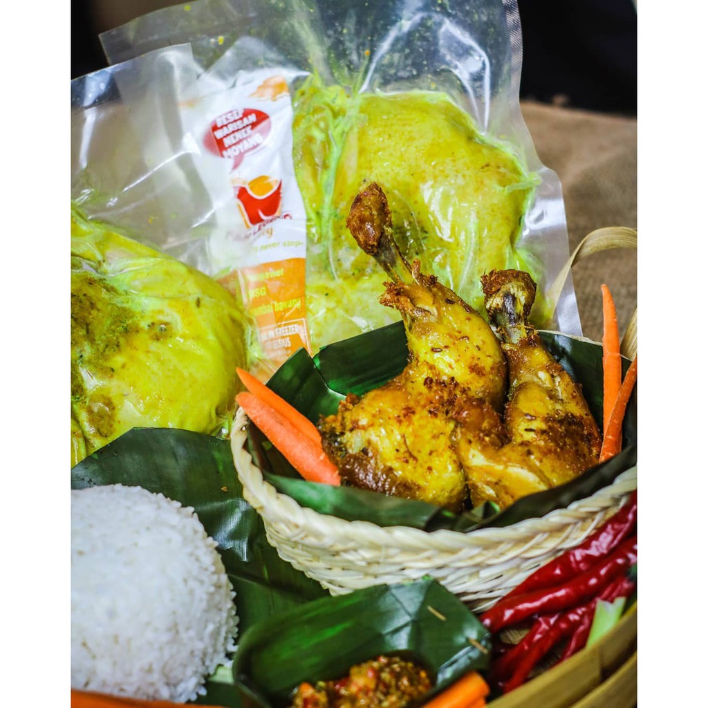 

Ayam Legend Ciwidey | Ayam Ungkep Frozen Isi 2 Paha Ayam Include Sambal Bawang | Ayam Bumbu Jadul
