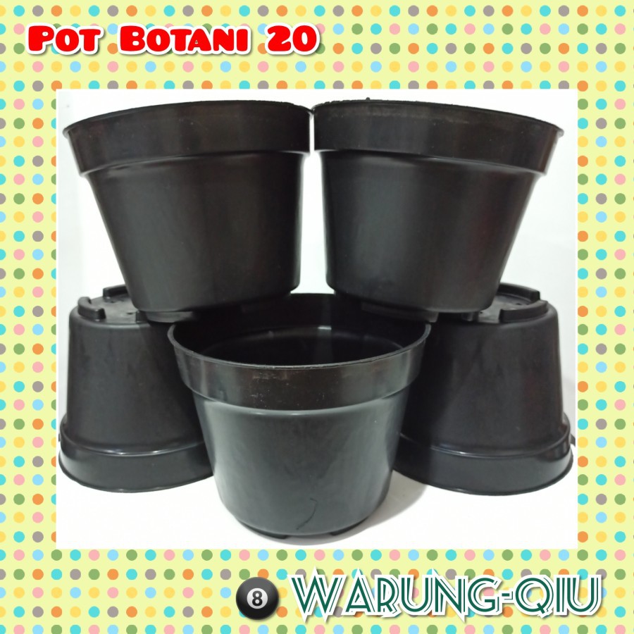 Pot Bunga - Pot Bibit Hitam - Botani 20 - Pot Plastik 20