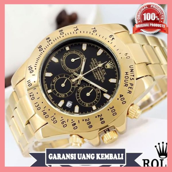 Jam Tangan Pria Rolex Chrono Aktif Premium Simple