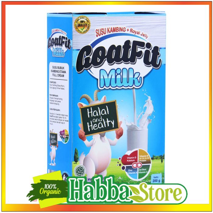 

GOATFIT MILK PUTIH susu Kambing ettawa plus Royal jelly - Original Produk