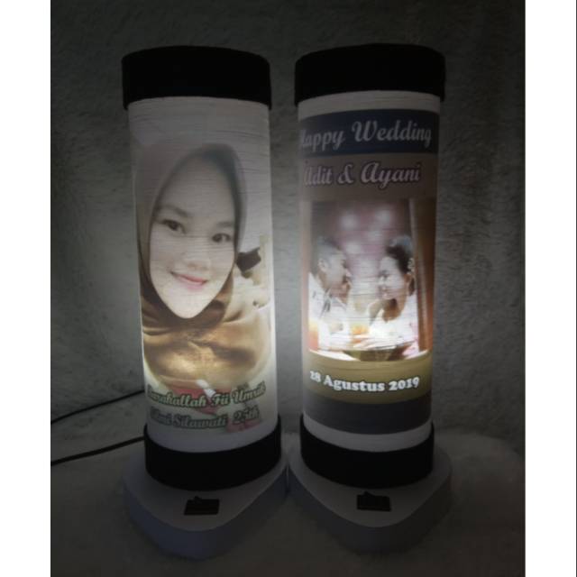 LAMPU FOTO CUSTOM KADO ULANG TAHUN FOTO