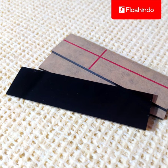 

Bahan Nama Dada / Name Tag Akrilik / Acrylic Hitam Glossy Polos Cutting 8 x 2 cm