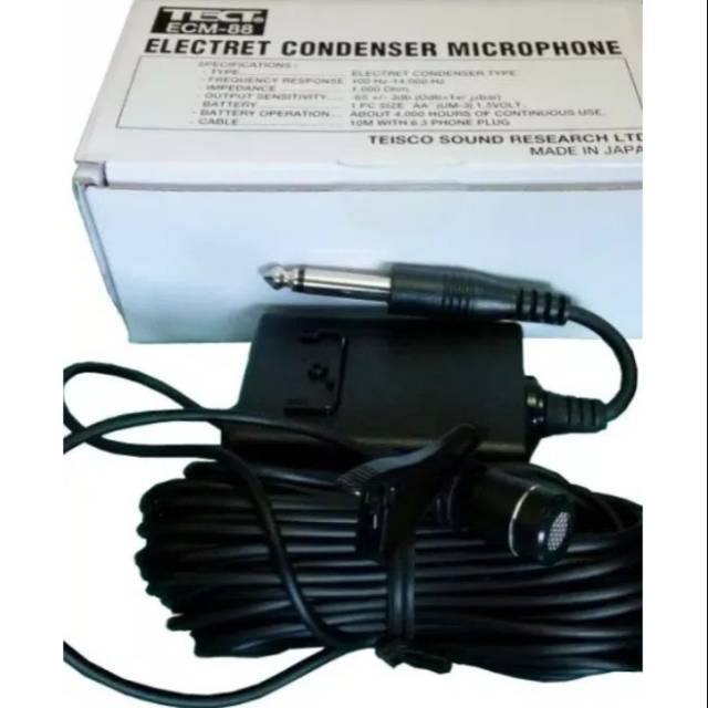 Mic jepit tect ecm-88.original japan.suara sensitif dan jernih