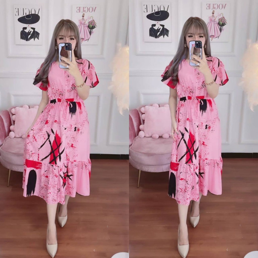 NEW FESHION DASTER  KIMONO VIRAL ANDIEN ELSA DRESS