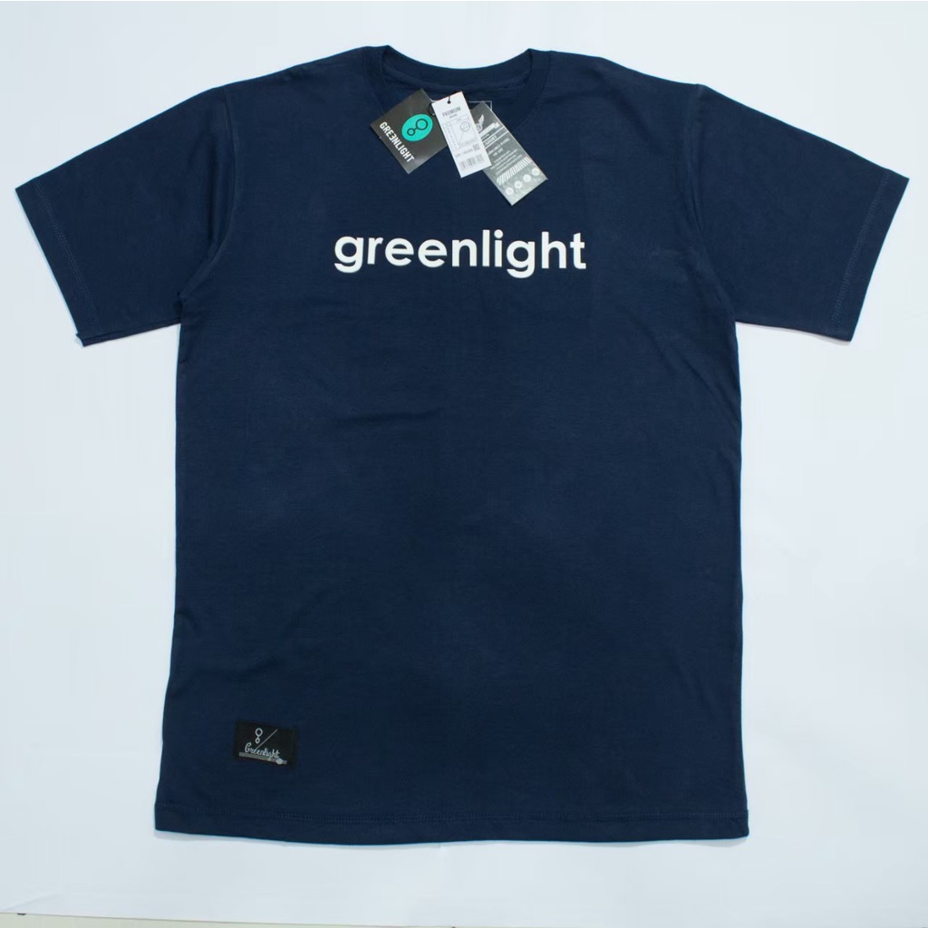 Kaos greenlight flocking karet / baju kaos distro pria / kaos sablon timbul