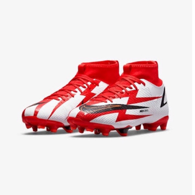 Sepatu Bola Anak [LIMITED EDITION] - Nike JR Football Mercurial Superfly 8 Academy CR7 FG/MG Chili R