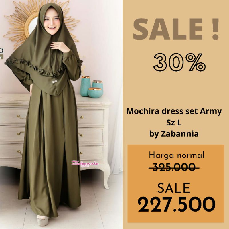 GAMIS SET KHIMAR | MOCHIRA BY ZABANIA
