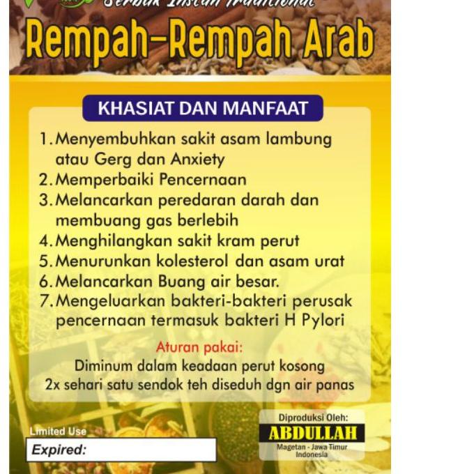 

☄️Brands REMPAH ARAB PLUS LEGEN KUNING UNTUK ASAM LAMBUNG KRONIS &SULIT TIDUR #tiktoktrend