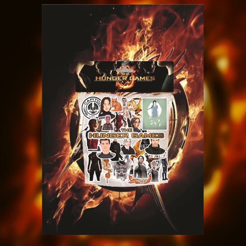 

[29 PCS STICKERS] Stickers Hunger Games untuk laptop, hp, dll sudah dicutting