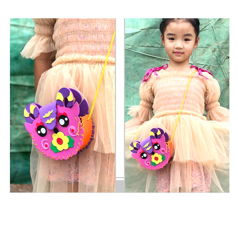 Anak Handmade Tas Mainan Anak DIY Kartun Busa EVA Handbag Artscraft Mainan Edukasi Dini