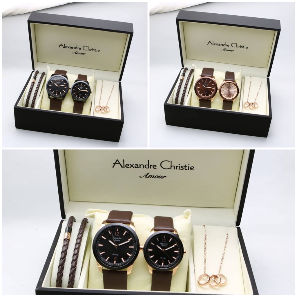 ORIGINAL Jam Tangan Couple Pasangan Pria  Wanita Alexandre Christie AC 8651 | AC8651 | 8651 Garansi 