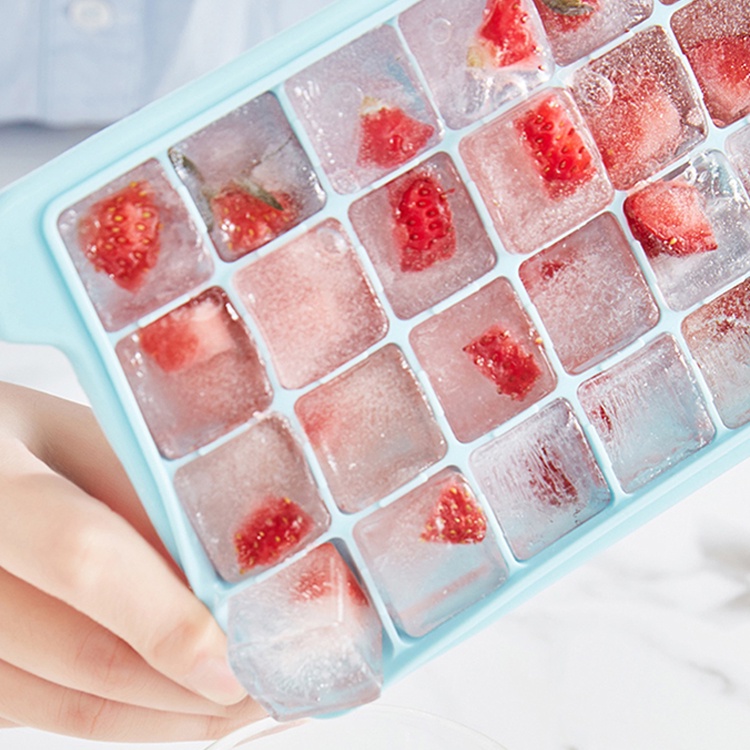 YC-01 36 kotak cetakan esbatu pakai tutup/Cetakan Es Batu  isi 36/ ice cube tray/ Cetakan Jelly