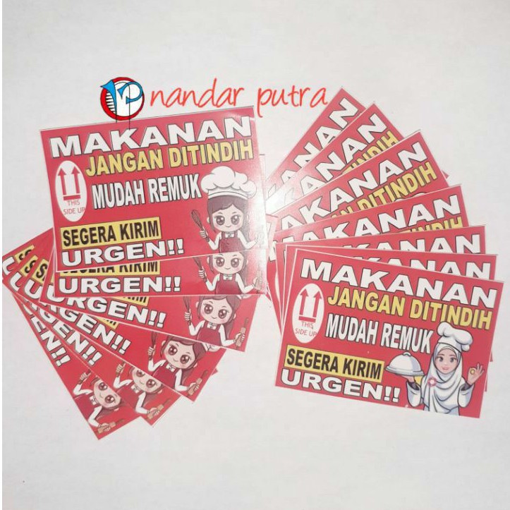 

(36pcs) FOOD FRAGILE / STIKER FRAGIL