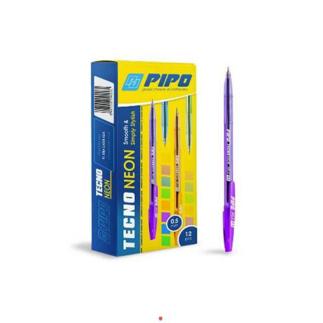 

PIPO bulpoin SG Tecno Neon PPS8 pulpen pena tinta semi gel
