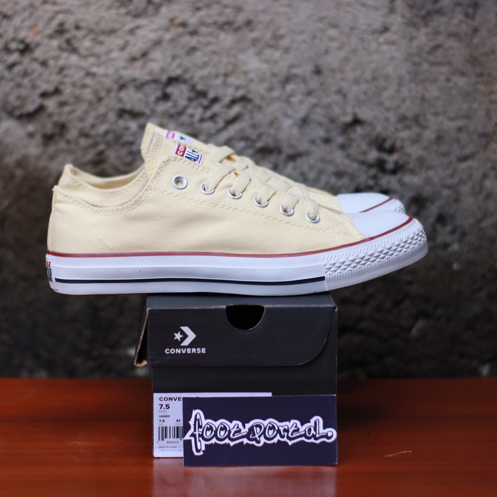 Sepatu Converse CT All Star Classic Ox Low Beige Cream - PREMIUM IMPORT