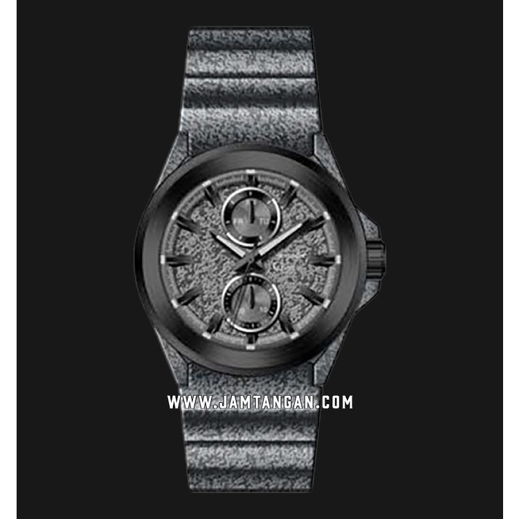 Alexandre Christie AC 6585 MF Men Grey Sand Motive Dial Grey Sand Motive Rubber Strap