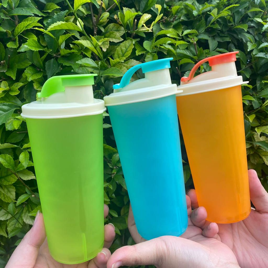 [COD] Botol Gelas Tumbler Tutup Plastik Colorfull 475ml/Gelas souvenir