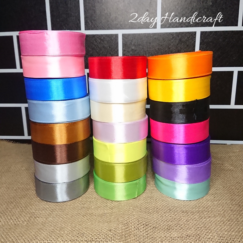 

1 Roll Pita Satin 1 Inch - Pita Satin 2.5cm - Pita Satin 20 Yard