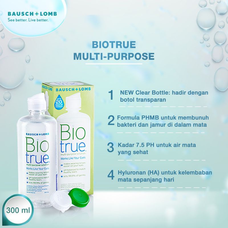 BIO TRUE 300ML DAN CAIRAN BAUSCH &amp; LOMB LAINNYA