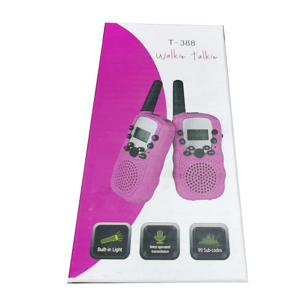 (BISA COD) RVOSTR Retevis Mini Pairs Walkie Talkie with LED Light - T-388