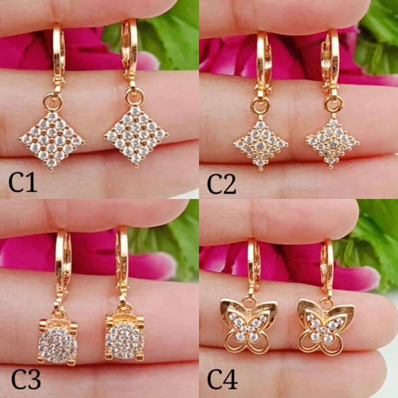 Anting lapis emas model tercantik gays buruan ready