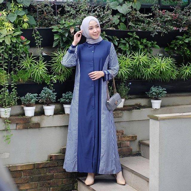 Vania Dress Gamis Simple/gamis kemeja/gamis premium/dress remaja wanita