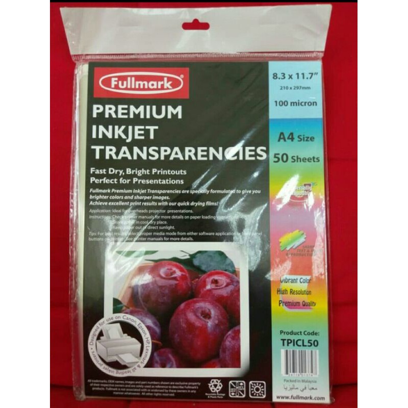 

Kertas Transparan FULLMARK 50 SHEETS