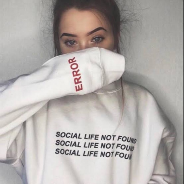 B.SWEATER SOCIAL LIFE NOT FOUND SIZE M - XXXL