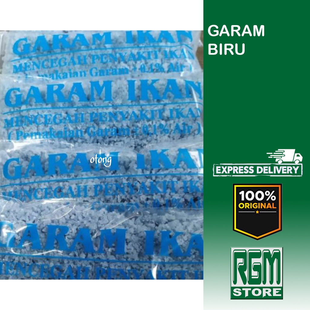 Garam Garem Biru obat Blue Salt Ikan Hias Aquarium Kolam